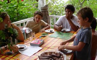 Amandine, Manuella, Jean-Philippe, Paul et No