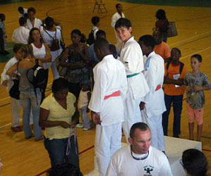 Paul sur le podium
