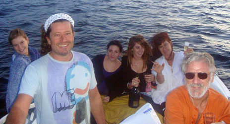 La, Pascal, Caroline, Ninon, Sabine et Papy Benou