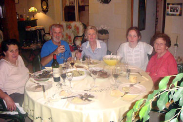 Michelle, Papy Benou, Kathleen, Emma et Maryse